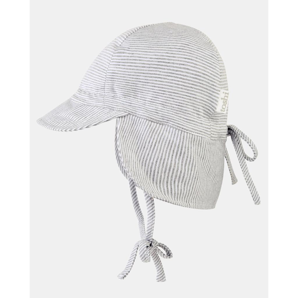Toshi Flap Cap Baby Sunhat (Dove)