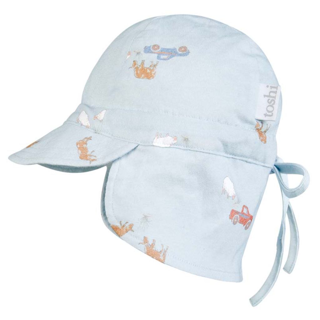 Toshi Flap Cap Bambini Sunhat (Sheep Station)