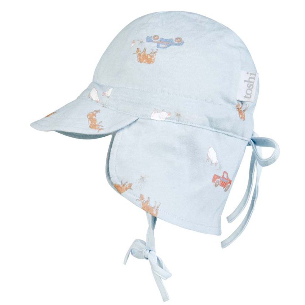 Toshi Flap Cap Bambini Sunhat (Sheep Station)