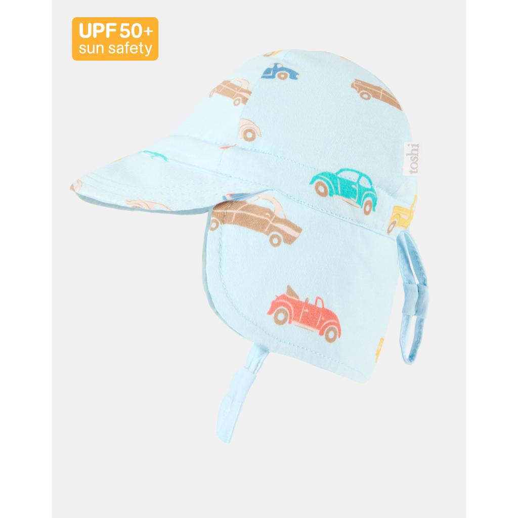 Toshi Flap Cap Down Under Sunhat (Fast Lane Sky)