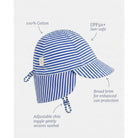 Toshi Flap Cap Mini Sunhat (Capri)
