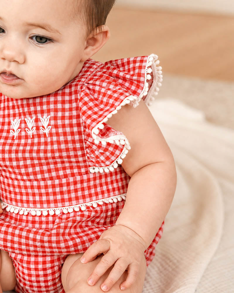 Fox & Finch Sundae Gingham Bodysuit