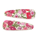 Goody Gumdrops Liberty Poppy Forest Medium Snap Clips (Fuchsia / Green)