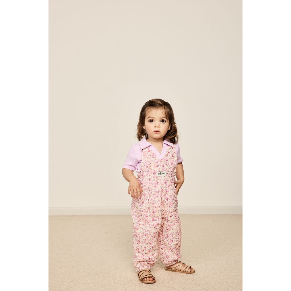 Goldie + Ace Tilly Overalls (Pink Floral)