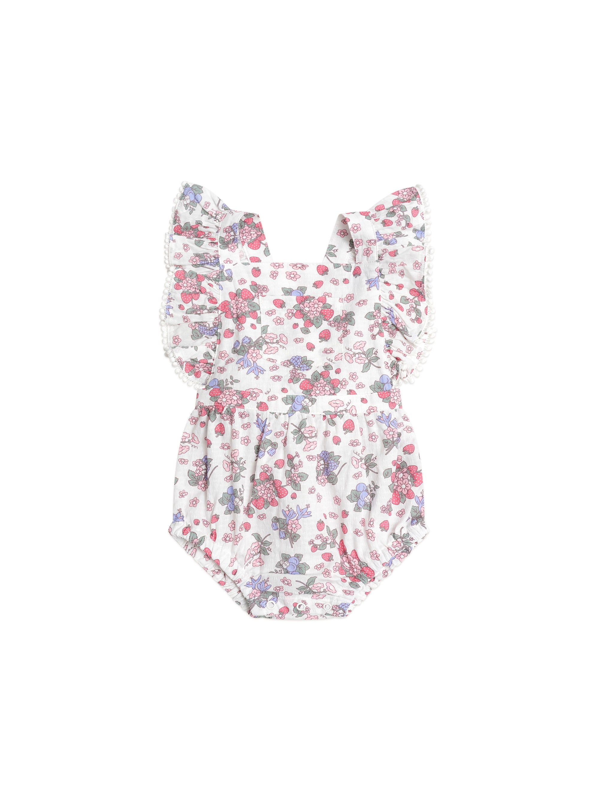 Huxbaby Strawberry Garden Playsuit (Cream)