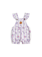 Huxbaby Vintage Bloom Bubble Playsuit (Purple Rose)
