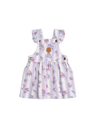 Huxbaby Vintage Bloom Pinafore Dress (Purple Rose) - Baby