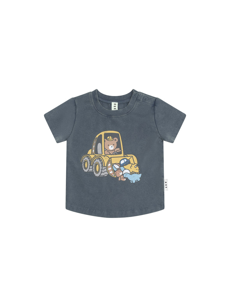 Huxbaby Digger Hux T-Shirt (Washed Navy)