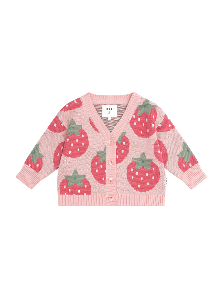 Huxbaby Berry Boxy Cardigan (Candy)