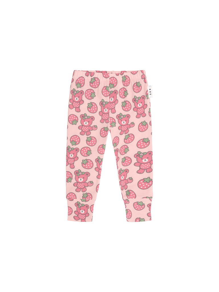 Huxbaby Berry Bear Leggings (Candy)