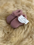 Four Peaks Leather Lambskin Booties (Pastel Pink)