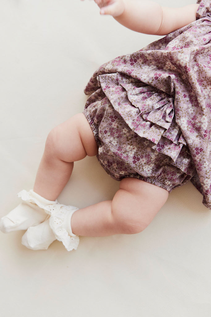 Jamie Kay Organic Cotton Kennedy Bloomers (Pansy Floral Fawn)