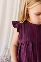 Jamie Kay Organic Cotton Muslin Lace Dress (Fig)