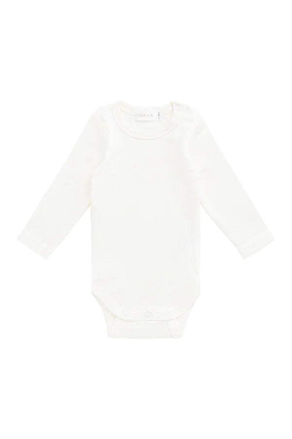 Jamie Kay Fine Rib L/S Bodysuit (Parchment)