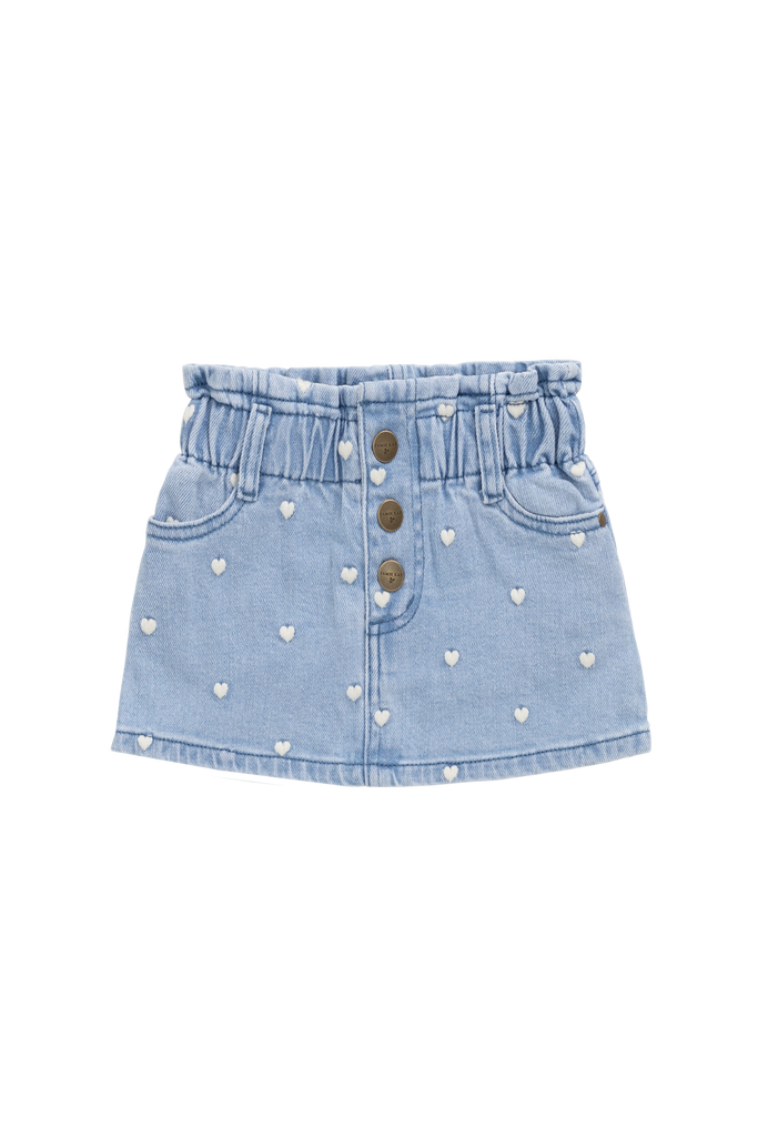 Jamie Kay Briella Skirt (Petite Heart Denim)