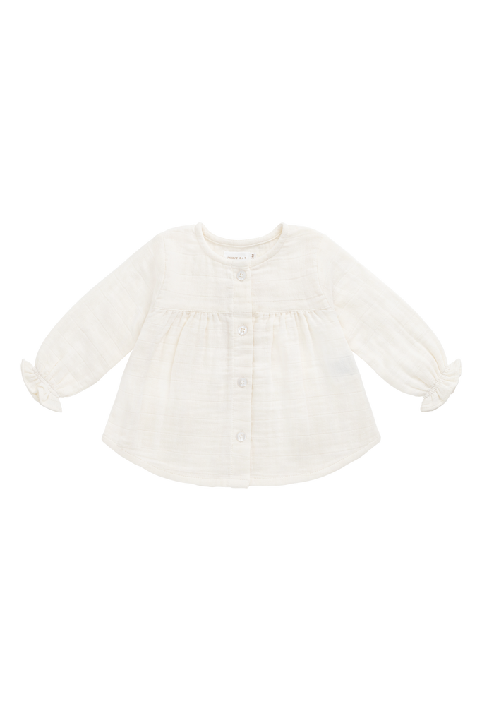 Jamie Kay Organic Cotton Muslin Eloise Top (Parchment)