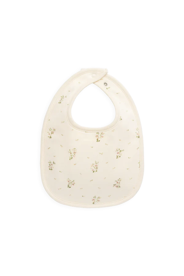 Jamie Kay Organic Cotton Bib (Josepha Egret Small)