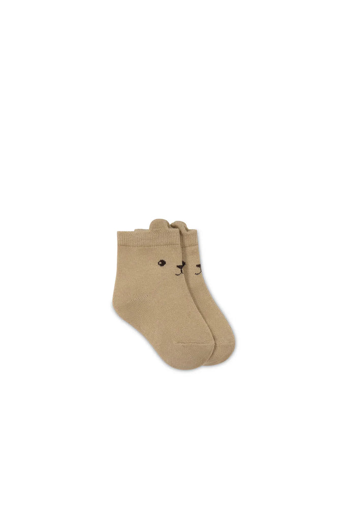 Jamie Kay George Bear Ankle Socks (Bronzed Marle)