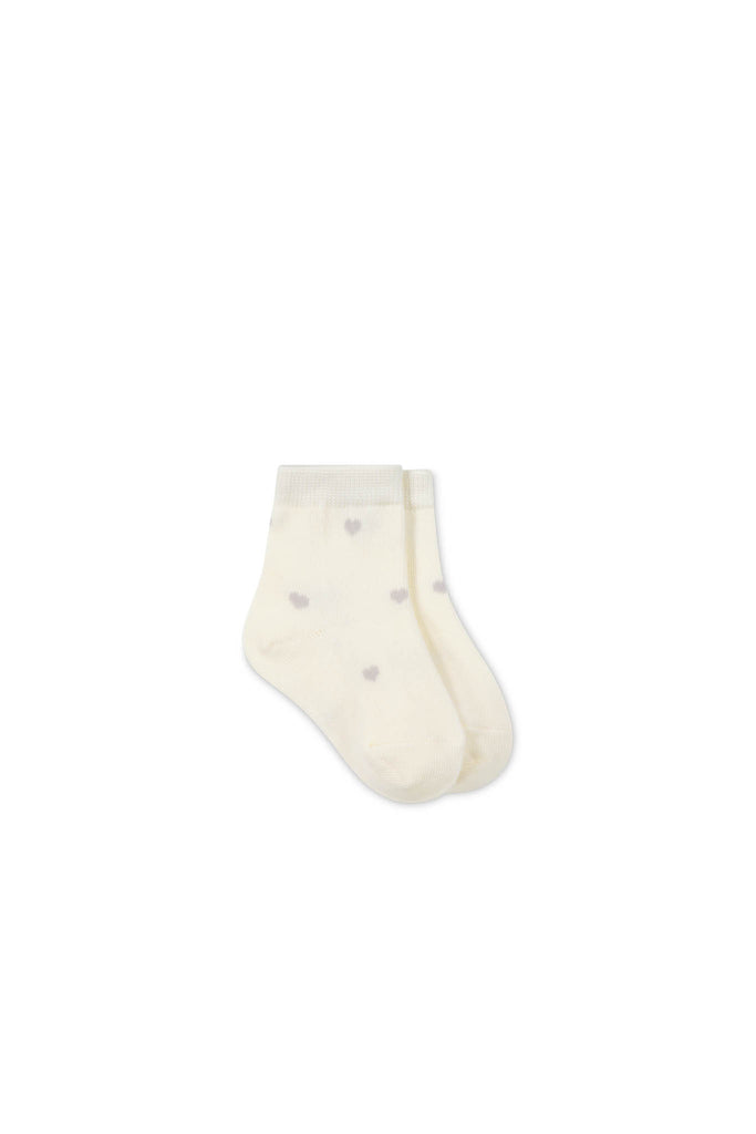 Jamie Kay Harlow Socks (Petite Heart Parchment)