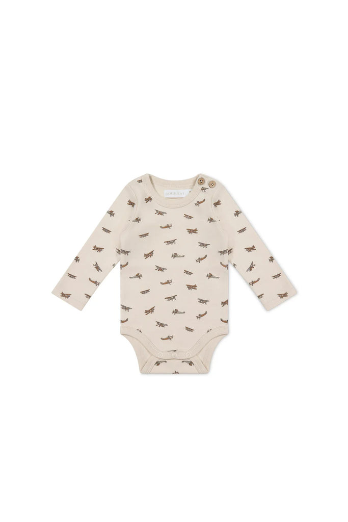 Jamie Kay Organic Cotton Fernley L/S Bodysuit (Avion Shell)