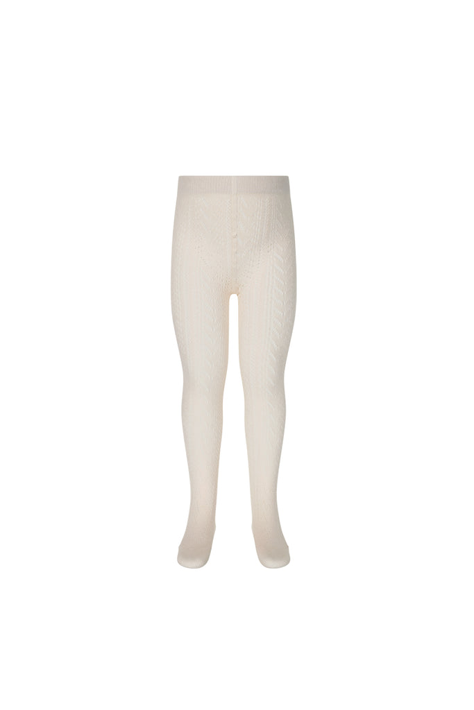 Jamie Kay Cable Weave Tights (Rosewater)