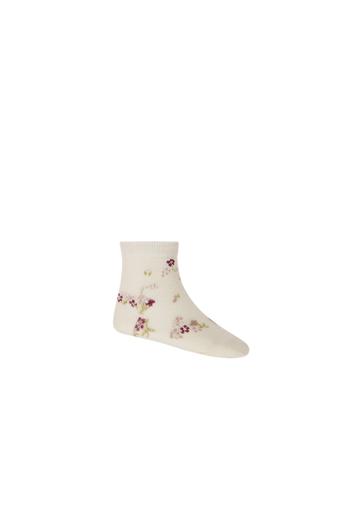 Jamie Kay Jacquard Floral Socks (Lauren Floral)