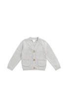 Jamie Kay Franco Cardigan (Light Grey Marle) - Boys