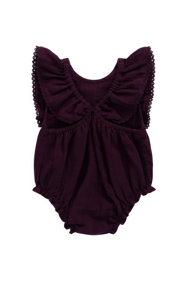 Jamie Kay Organic Cotton Muslin Beatrice Playsuit (Fig)