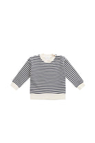 Jamie Kay Organic Cotton Peyton Sweatshirt (Slim Stripe Charter/Cloud)