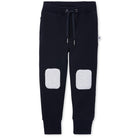 Minti Furry Patch Trackies (Black/Grey Marle)