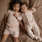 Nature Baby Lucy Suit (Flora Stamp Rose Dust Print)