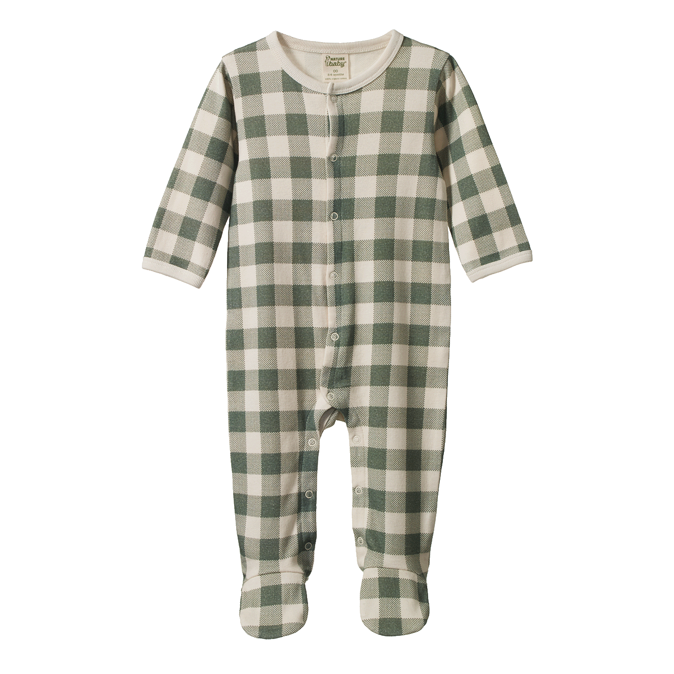 Nature Baby Organic Cotton Stretch & Grow (Crispin Check)