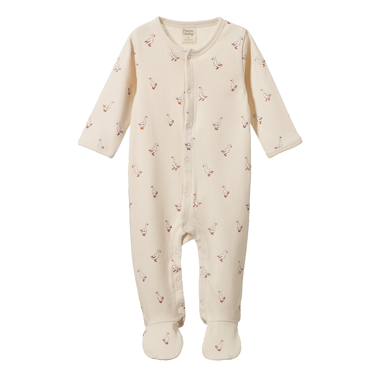 Nature Baby Organic Cotton Stretch & Grow (Goosey Print)