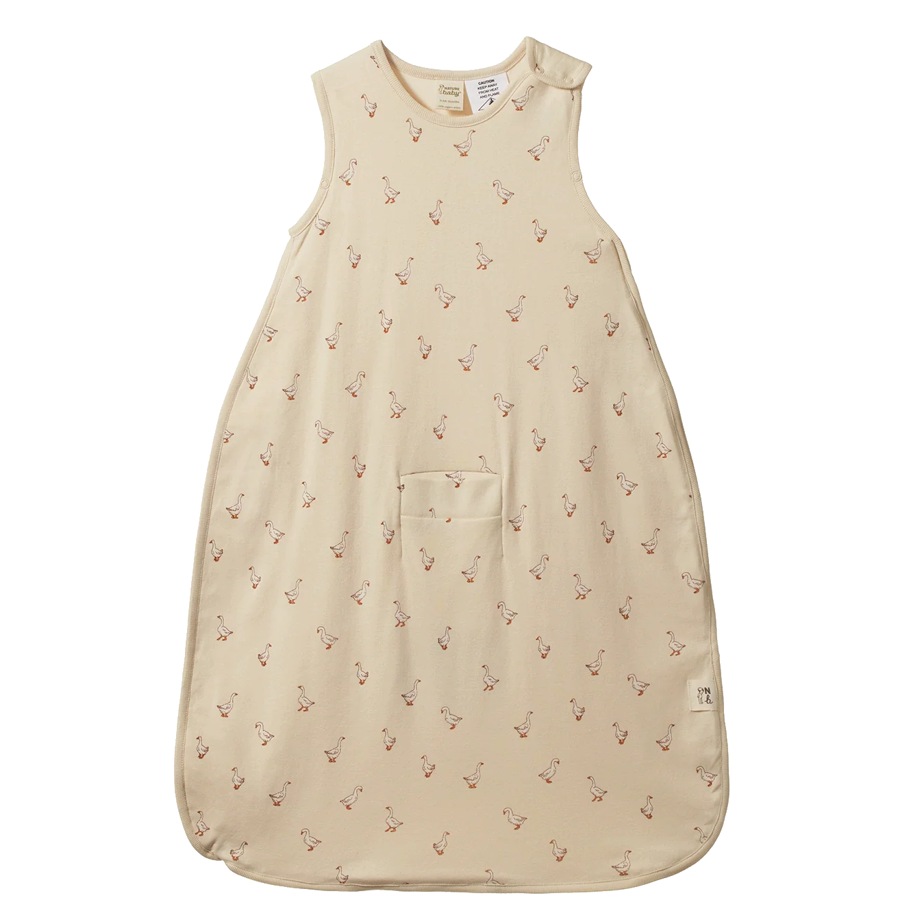 Nature Baby Organic Cotton Sleeping Bag (Goosey Print)
