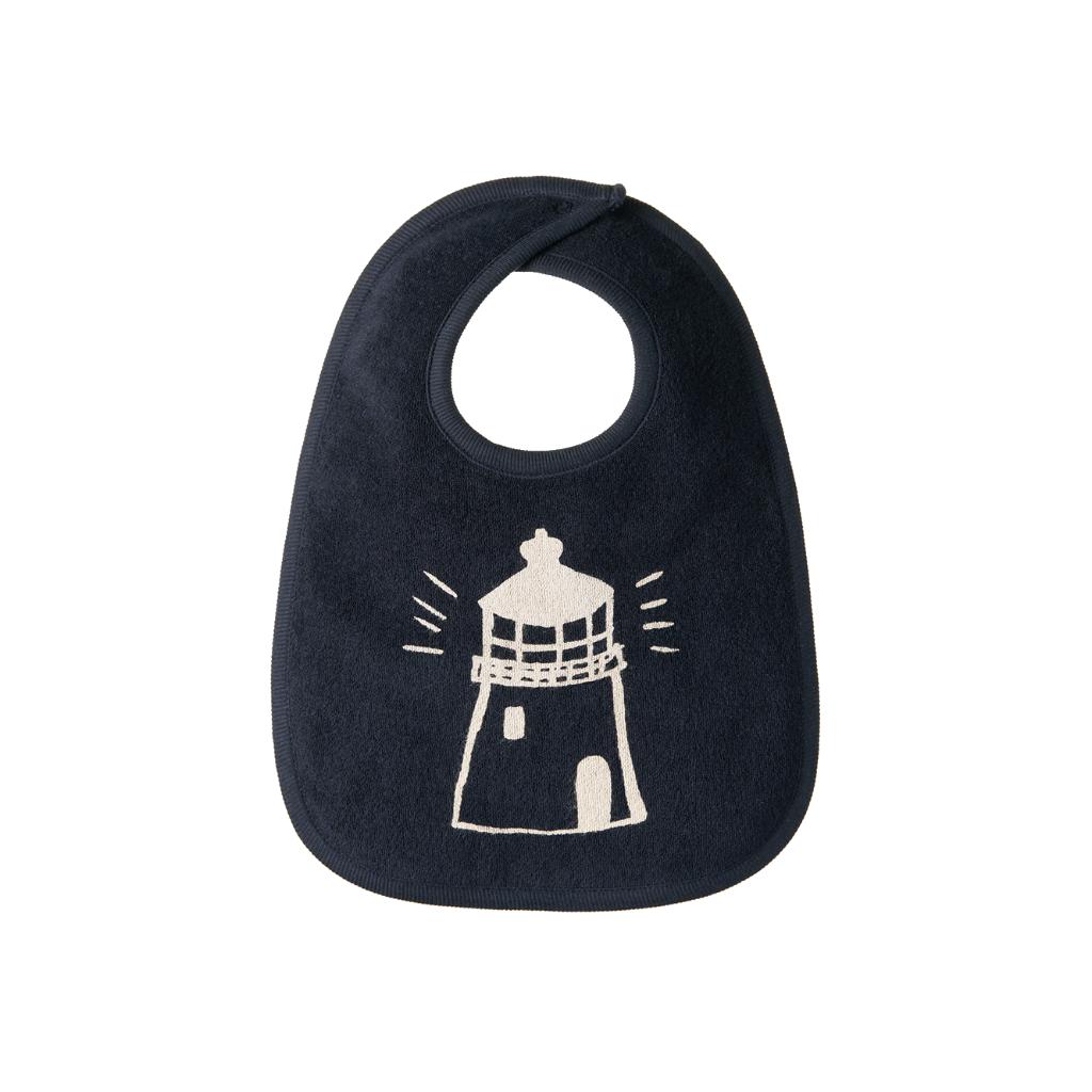 Nature Baby Organic Cotton Reversible Bib (Lighthouse Print)