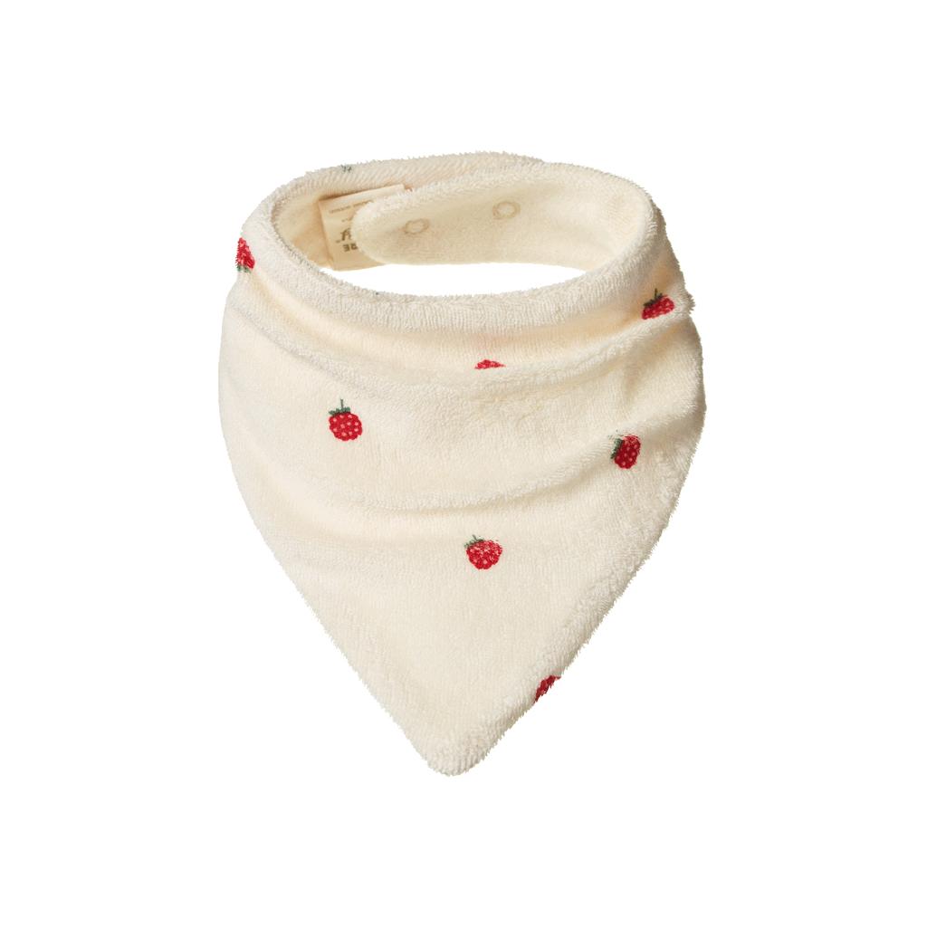 Nature Baby Terry Triangle Bib (Raspberry Print)