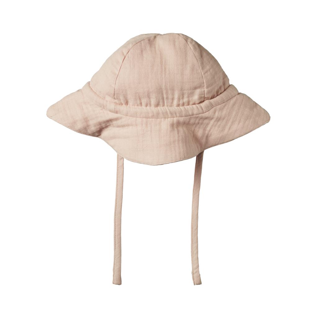 Nature Baby Crinkle Muslin Sunhat (Rose Dust Crinkle)