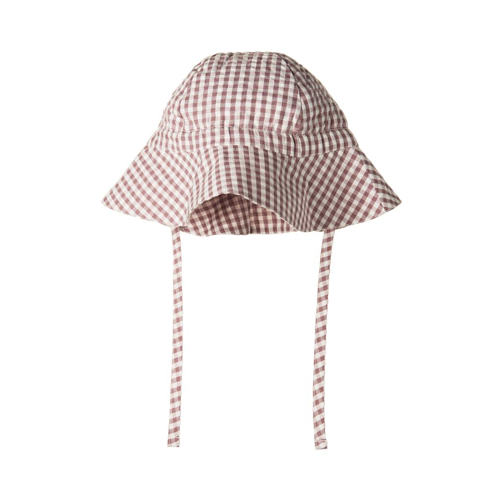 Nature Baby Gingham Sunhat (Twilight Check)