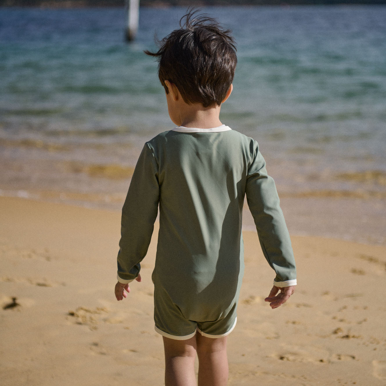 Nature Baby One Piece Bathing Trunks (Olive)