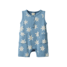 Nature Baby Organic Cotton Camper Suit (Sea Stars Print)
