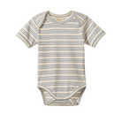 Nature Baby Organic Cotton S/S Bodysuit (Stripe Trio)
