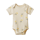 Nature Baby Organic Cotton S/S Bodysuit (Fish Fable Print)