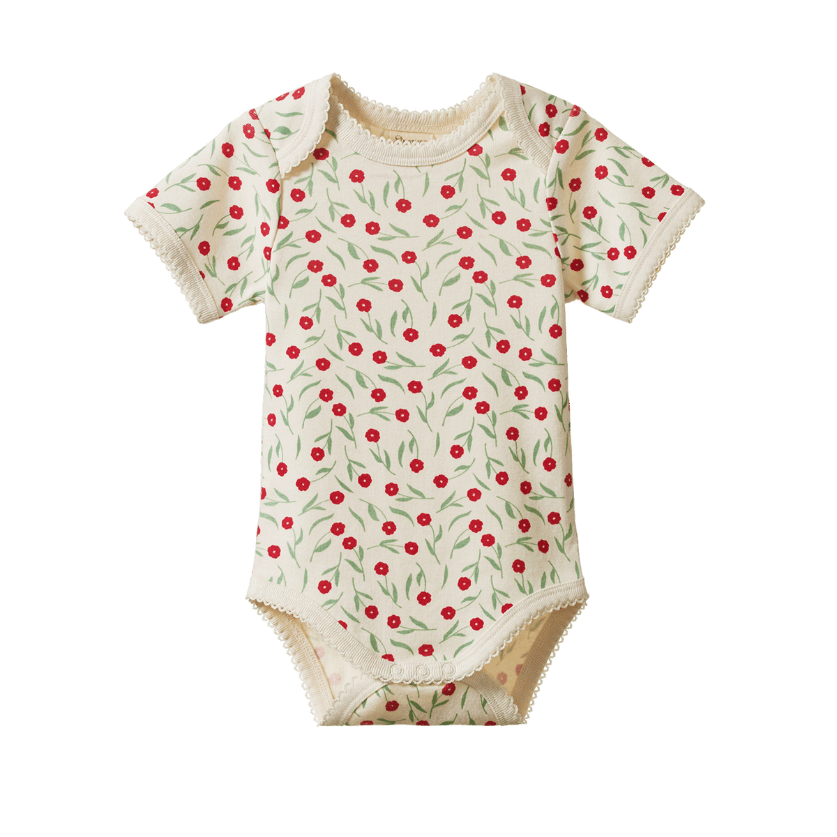 Nature Baby Organic Cotton S/S Bodysuit (Snorkel Print)