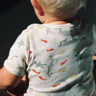 Nature Baby Organic Cotton S/S Bodysuit (Snorkel Print)