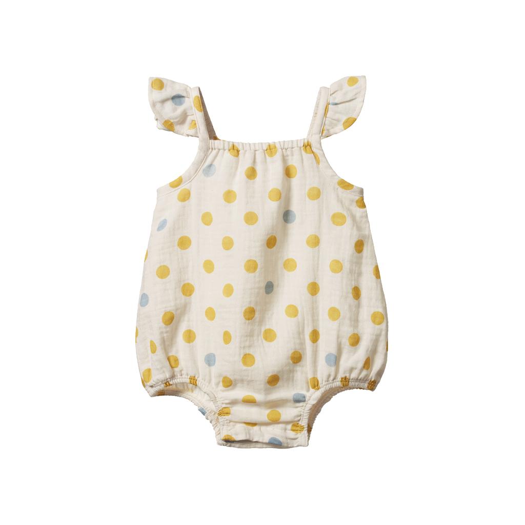 Nature Baby Petal Suit (Summer Polka Dot Print)