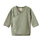 Nature Baby Organic Cotton Kimono Jacket (Nettle Twin Stripe)