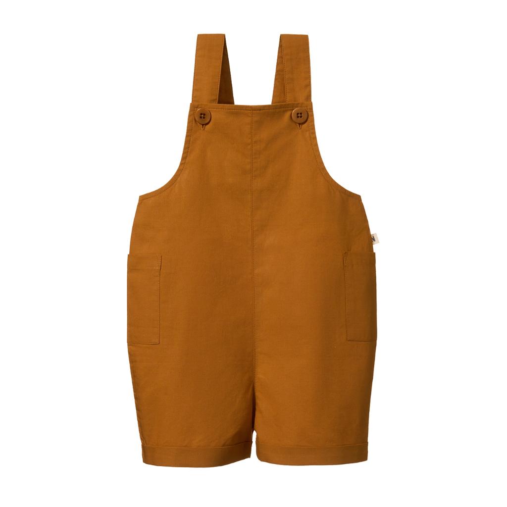 Nature Baby Tucker Shortie Overalls (Dijon)