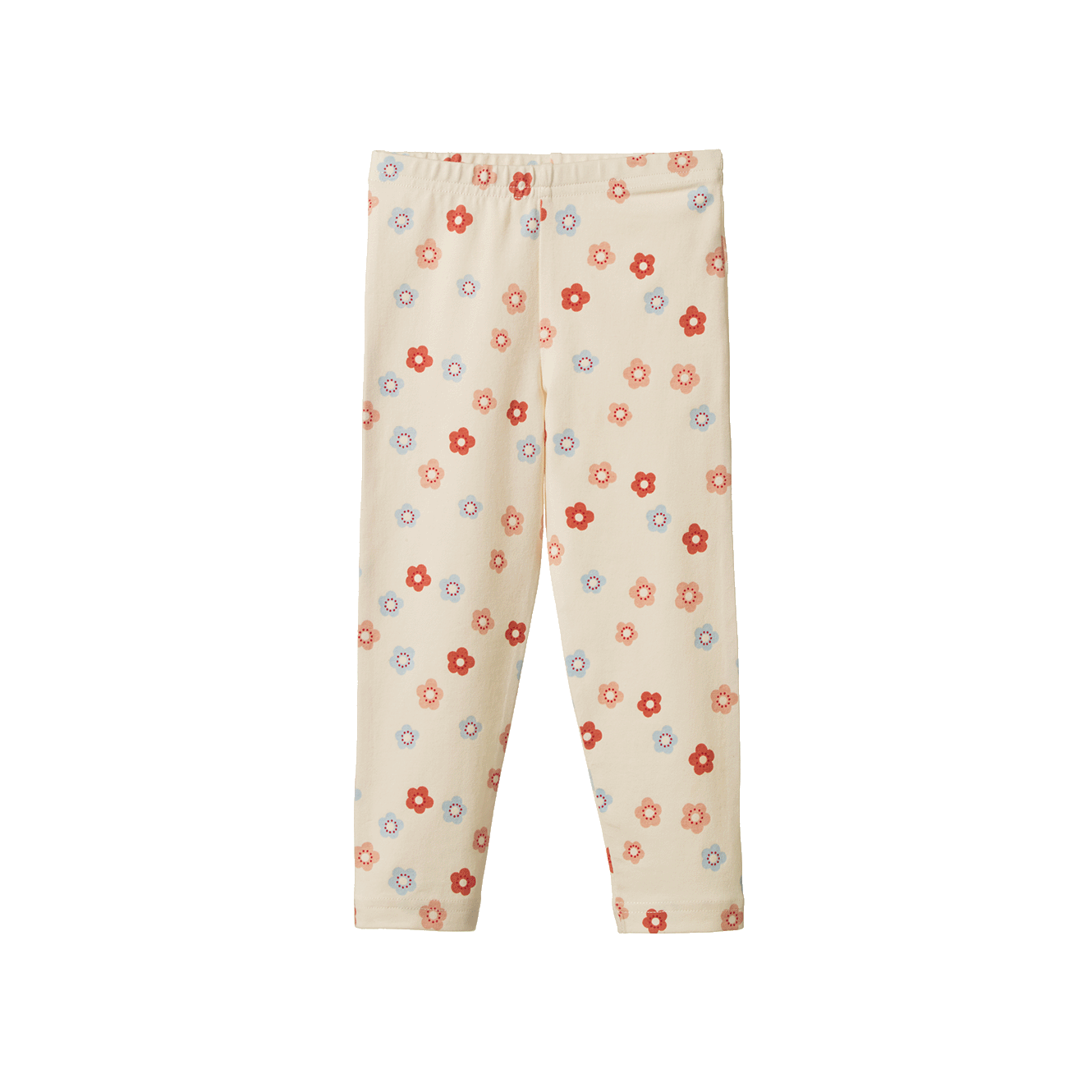 Nature Baby Organic Cotton Leggings (Petite Flora Stamp Print)