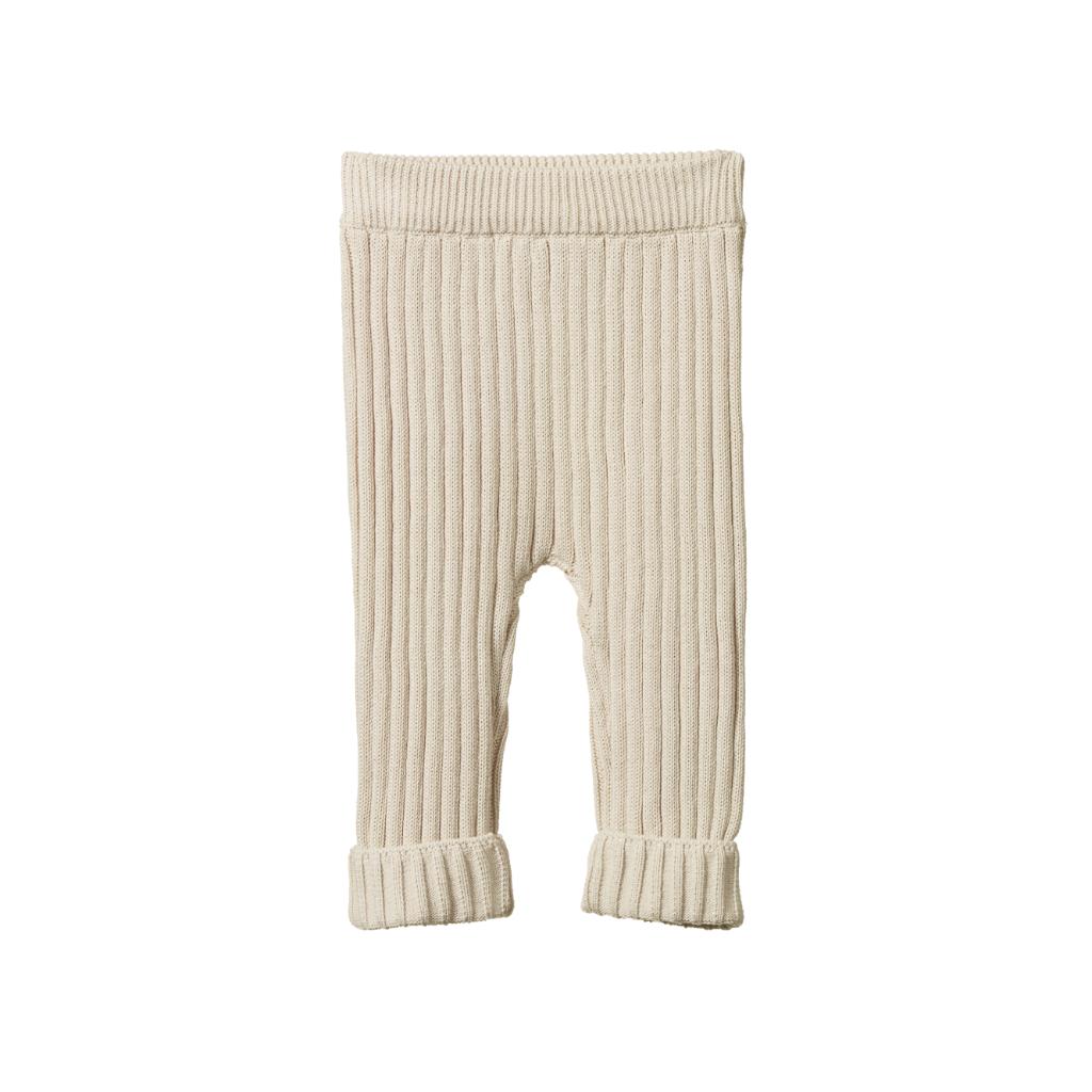 Nature Baby Cotton Knit Lou Pants (Almond)