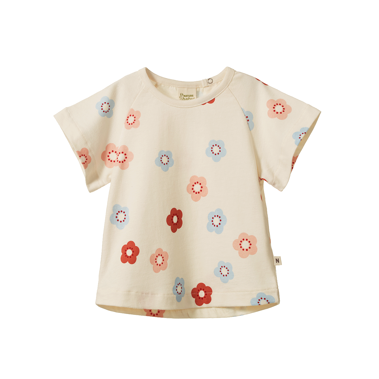 Nature Baby Lucy Suit (Flora Stamp Rose Dust Print)